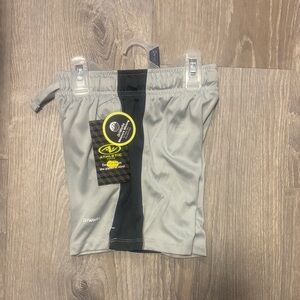 Athletic Works Kids' Gray Shorts with Black Stripe